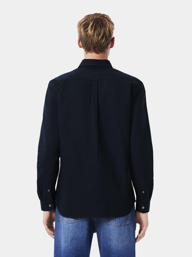 Chemise regular fit oxford bleu marine homme - Lacoste