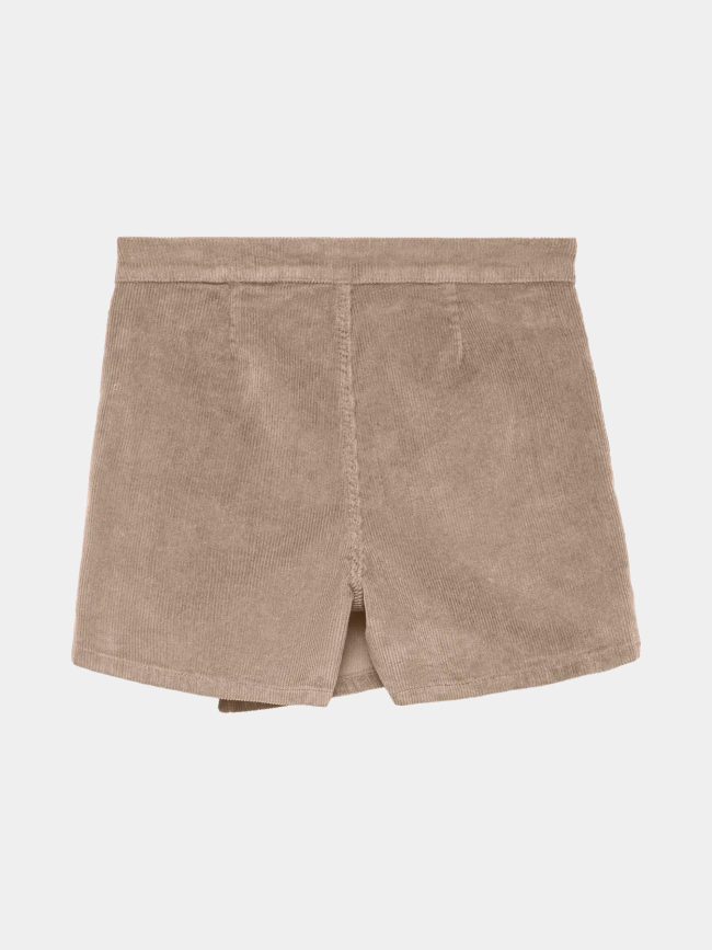 Jupe short velours côtelé vica marron femme - Vero Moda