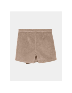 Jupe short velours côtelé vica marron femme - Vero Moda