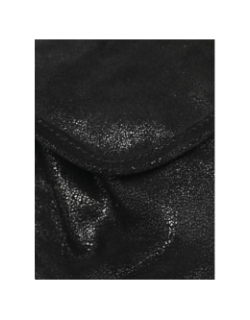 Sac bandoulière en cuir brillant pcjulia noir femme - Pieces