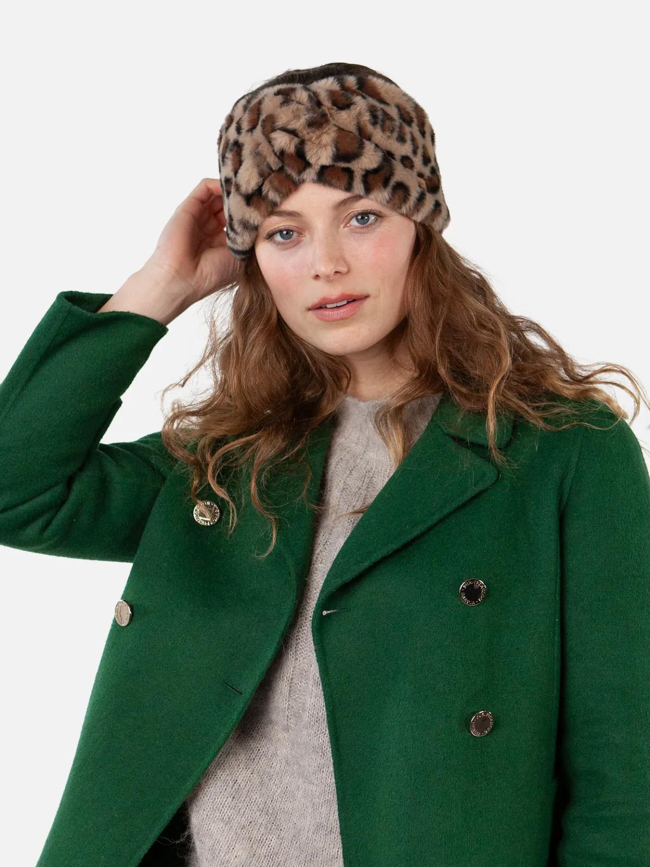 Bandeau fausse fourrure léopard breanne marron femme - Barts