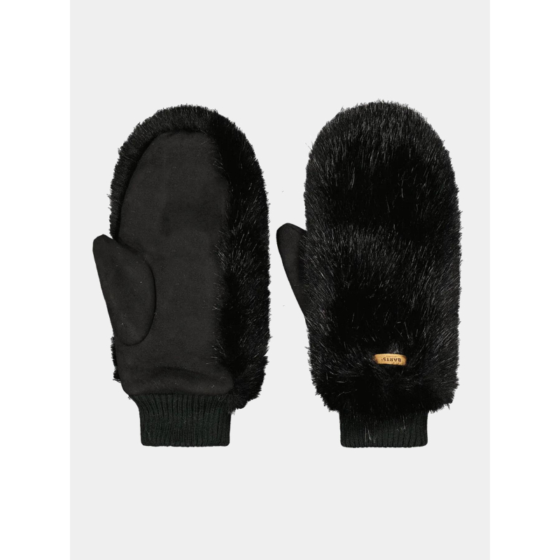 Moufles fausse fourrure fur noir femme - Barts