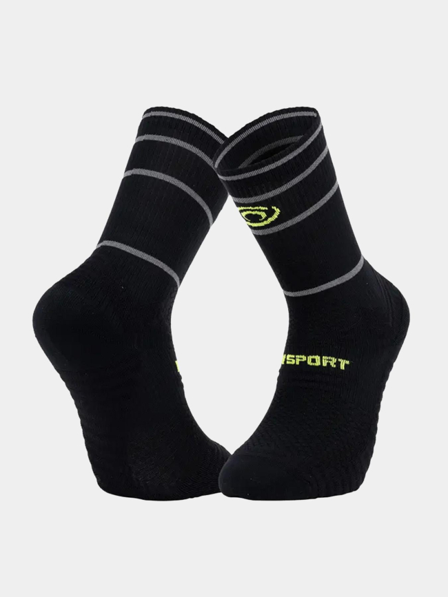 Paire de chaussettes de randonnée reflect noir adulte - BV Sport