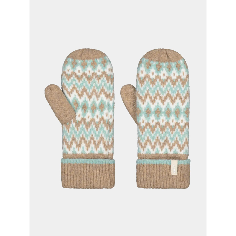 Moufles polaire nakarah marron bleu femme - Barts