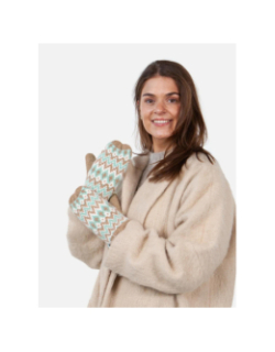 Moufles polaire nakarah marron bleu femme - Barts