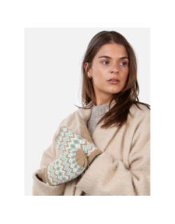 Moufles polaire nakarah marron bleu femme - Barts