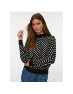 Pull fin rayé capricorn noir femme - Vero Moda