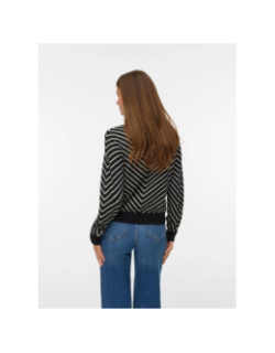 Pull fin rayé capricorn noir femme - Vero Moda