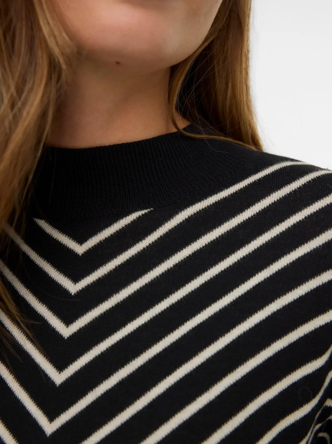 Pull fin rayé capricorn noir femme - Vero Moda