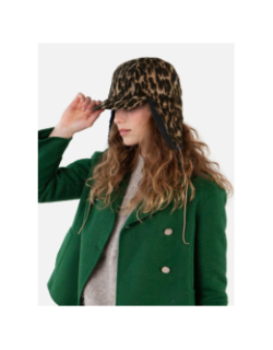 Casquette polaire léopard sunnaha marron femme - Barts