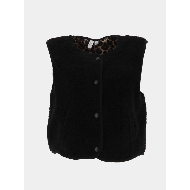 Veste sans manche teddy illy noir femme - Vero Moda