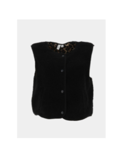 Veste sans manche teddy illy noir femme - Vero Moda