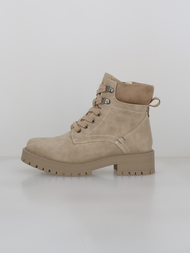 Boots moana beige femme - Kimberfeel