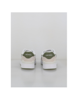 Baskets t-clip set blanc kaki homme - Lacoste