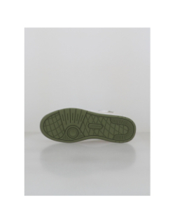 Baskets t-clip set blanc kaki homme - Lacoste