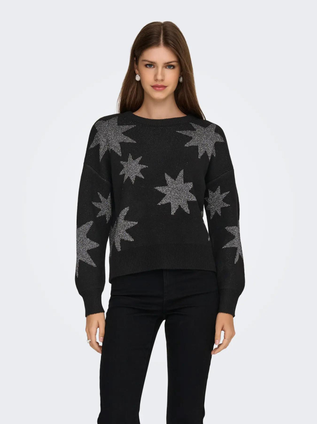 Pull étoiles pailletées rosie noir femme - Only