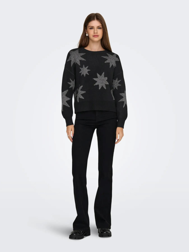 Pull étoiles pailletées rosie noir femme - Only