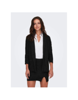 Veste blazer rayée paillettes mary noir femme - Jdy