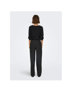 Pantalon large rayé pailleté mary geggo noir femme - Jdy