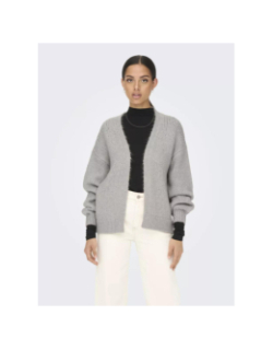 Gilet cardigan dinea gris femme - Jdy