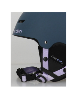 Casque de ski et vélo darwin bleu marine et violet adulte - Cairn