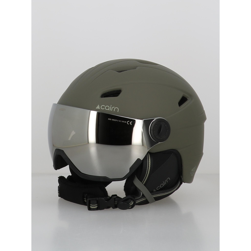 Casque de ski avec masque electron visor kaki femme - Cairn