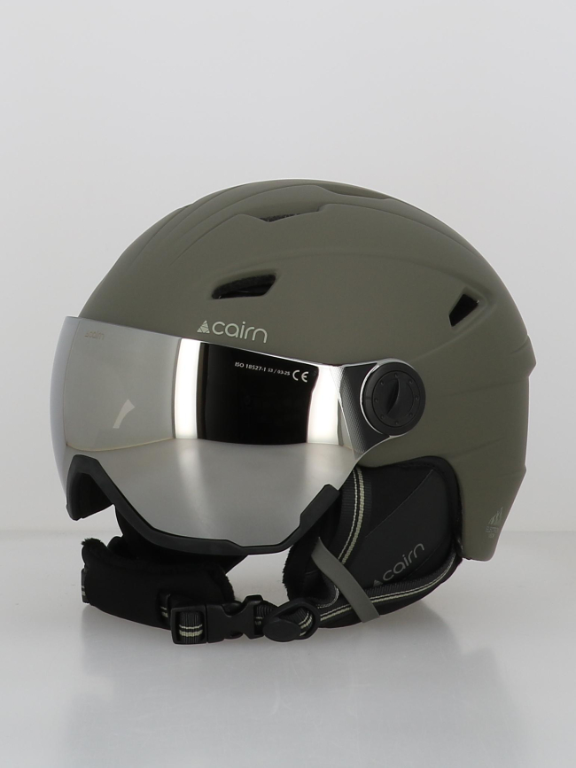 Casque de ski avec masque electron visor kaki femme - Cairn