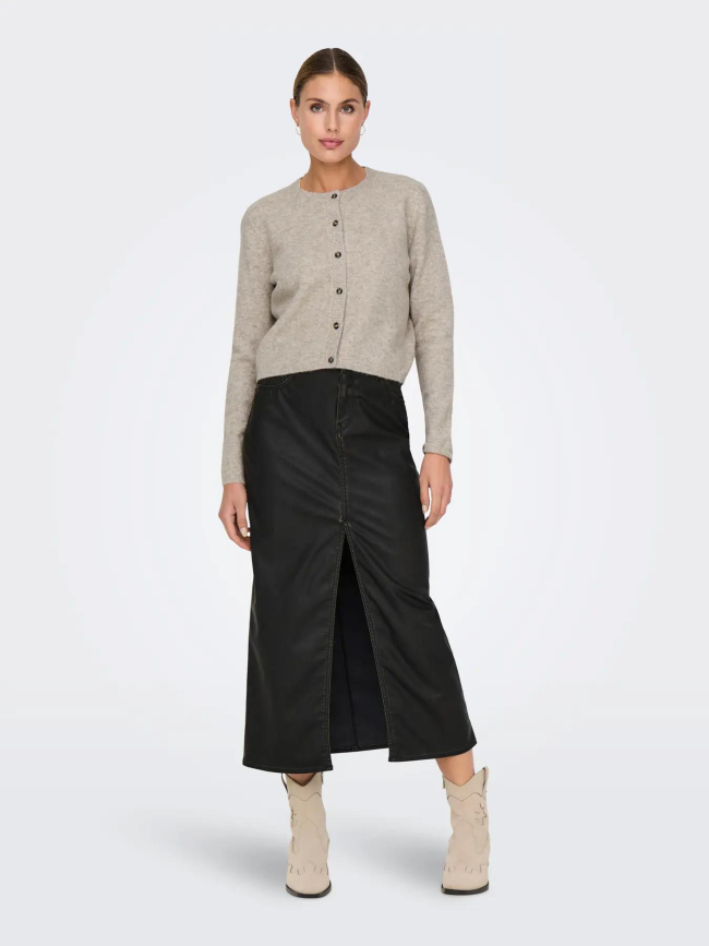 Gilet cardigan chloé life beige femme - Jdy