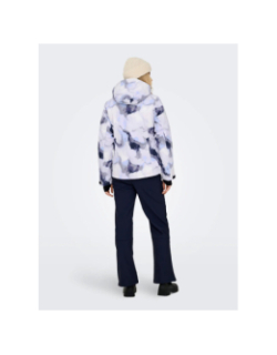 Veste de ski slope violet blanc femme - Only Play