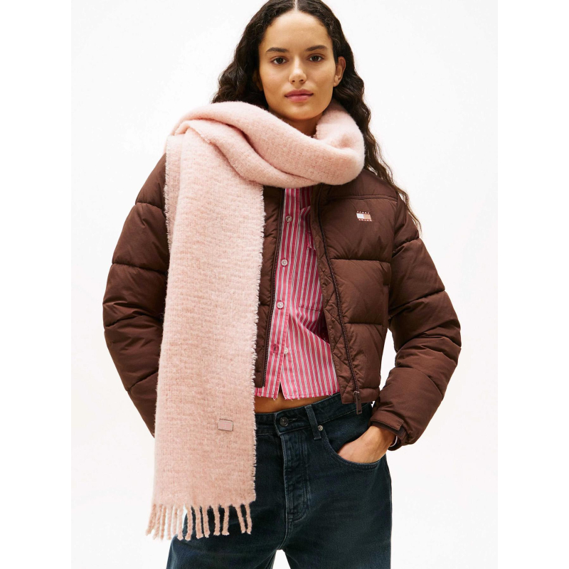 Echarpe heritage solid rose femme - Tommy Jeans