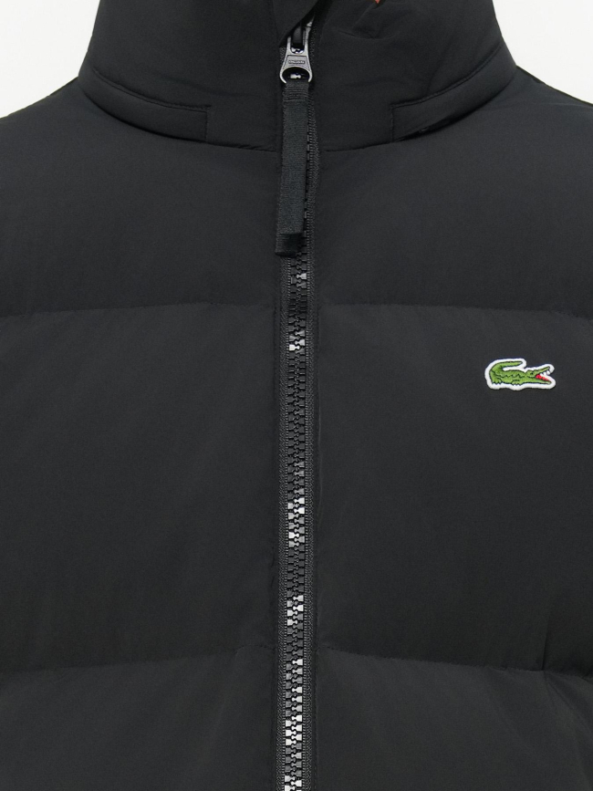 Doudoune à capuche déperlante noir homme - Lacoste