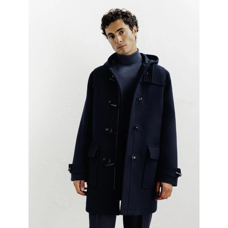Manteau duffle-coat bleu marine homme - Izac