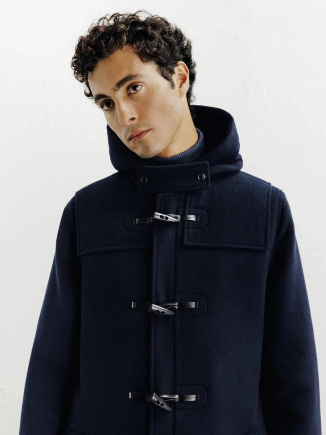 Manteau duffle-coat bleu marine homme - Izac