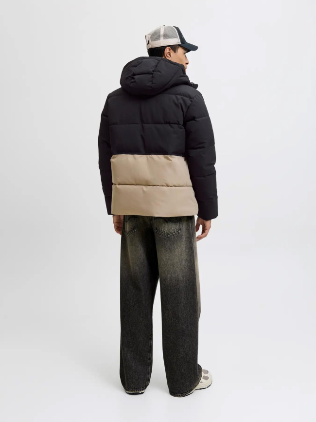 Doudoune bicolore eowen noir homme - Jack & Jones