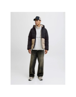 Doudoune bicolore eowen noir homme - Jack & Jones
