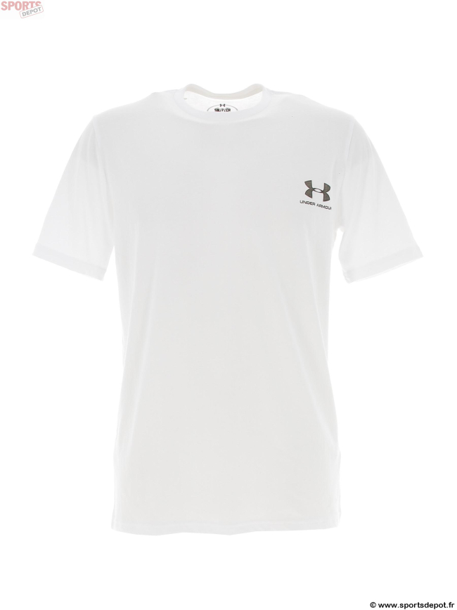 T-shirt uni sportstyle blanc homme - Under Armour