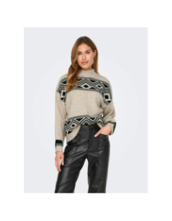 Pull en maille onlvictoria beige femme - Only