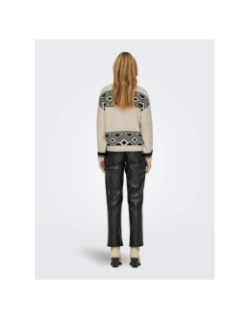 Pull en maille onlvictoria beige femme - Only