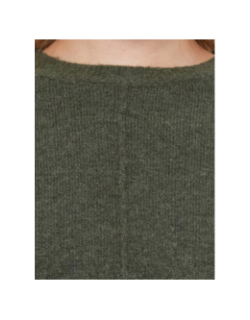 Pull en maille à col rond chiné vmbesti kaki femme - Vero Moda