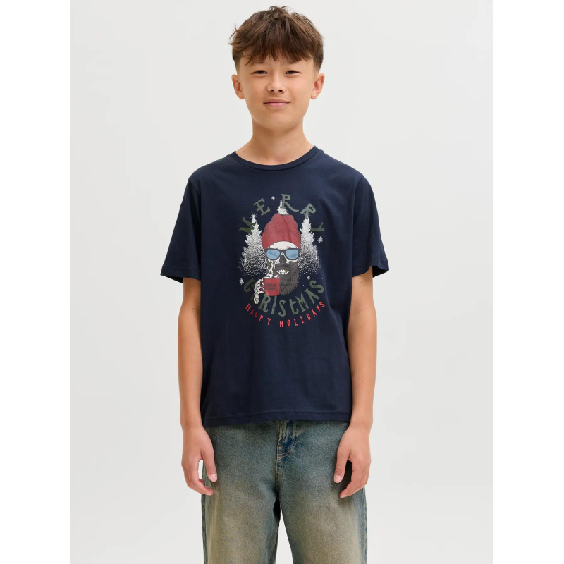 T-shirt à manches courtes jjnoel bleu nuit garçon - Jack & Jones