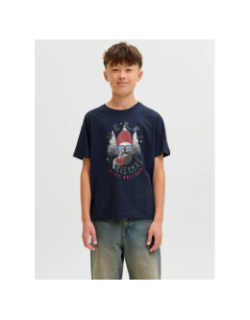 T-shirt à manches courtes jjnoel bleu nuit garçon - Jack & Jones