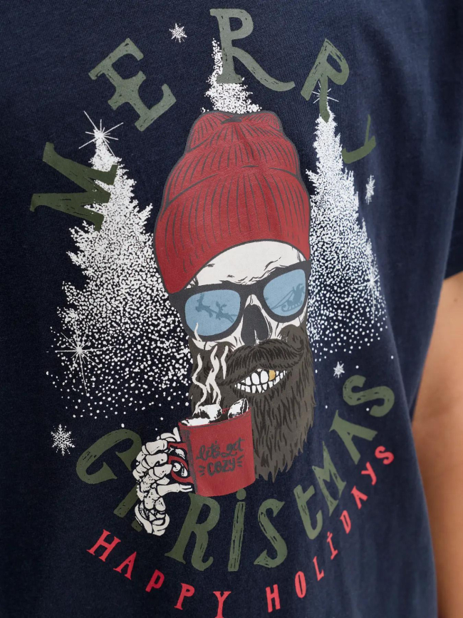 T-shirt à manches courtes jjnoel bleu nuit garçon - Jack & Jones