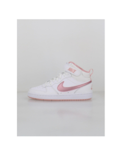 Baskets court borough mid 2 blanc et rose ado - Nike