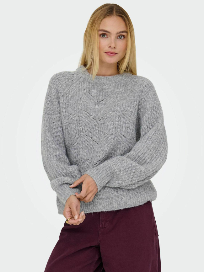 Pull gila life structure gris femme - Only