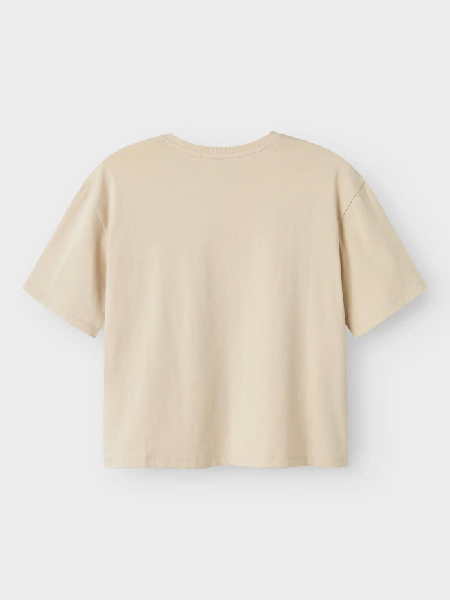 T-shirt à manches courtes nkfjixi stitch kaki fille - Name It