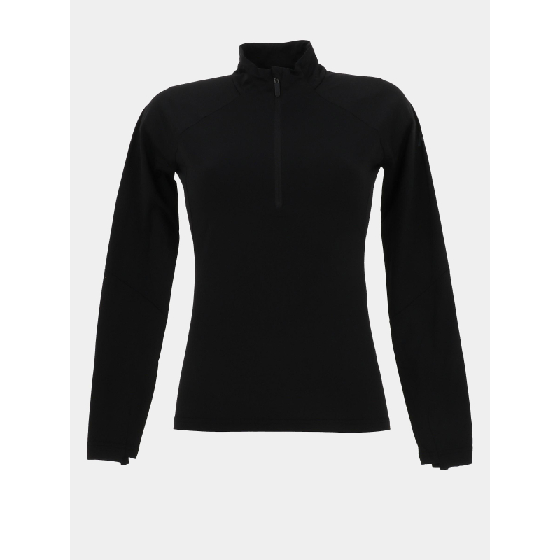 Haut de running à col zippé maalo noir femme - Rukka