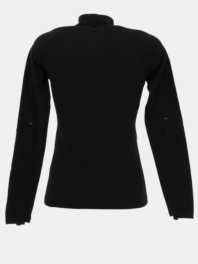Haut de running à col zippé maalo noir femme - Rukka