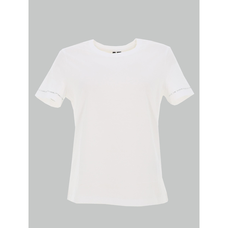 T-shirt uni liana strass blanc femme - Vero Moda