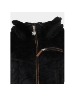 Veste polaire à capuche innsbruck noir femme - Angèle Sportswear