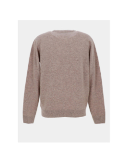 Pull en laine federon beige homme - Benson & Cherry